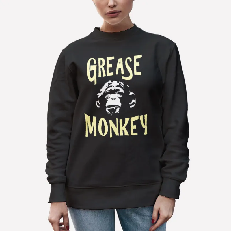 Unisex Sweatshirt Black Funny Mechanic Dad Grease Monkey Tshirt