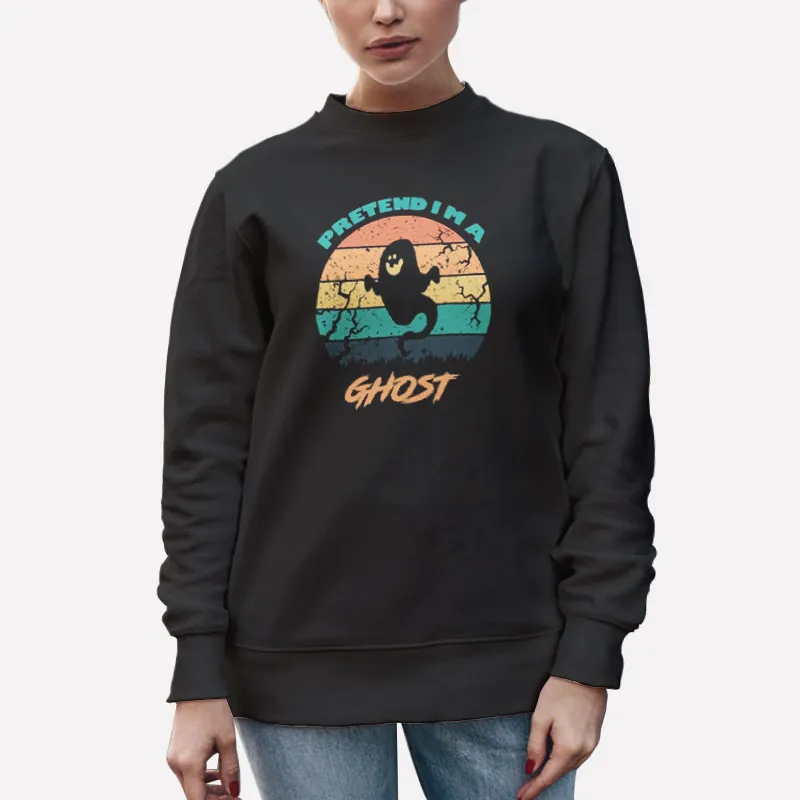 Unisex Sweatshirt Black Funny Pretend Im A Ghost Shirt