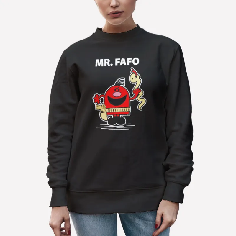 Unisex Sweatshirt Black Funny Vintage Mr Fafo Shirt