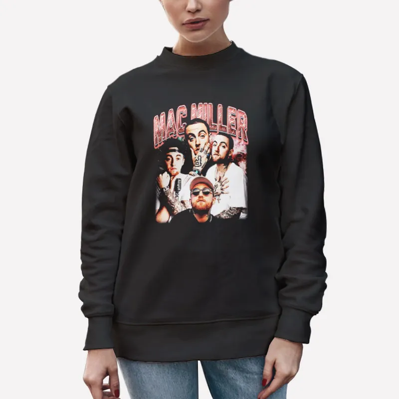 Unisex Sweatshirt Black Hip Hop Rap Mac Miller Shirt