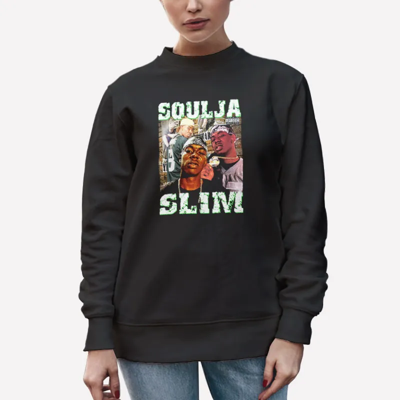 Unisex Sweatshirt Black Hip Hop Rap Soulja Slim T Shirt