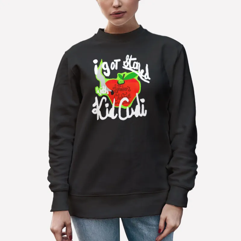 Unisex Sweatshirt Black I Got Stoned With Kid Cudi Merch Shirt