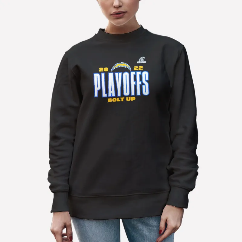 Unisex Sweatshirt Black Los Angeles Playoffs Bolt Up Chargers Shirt
