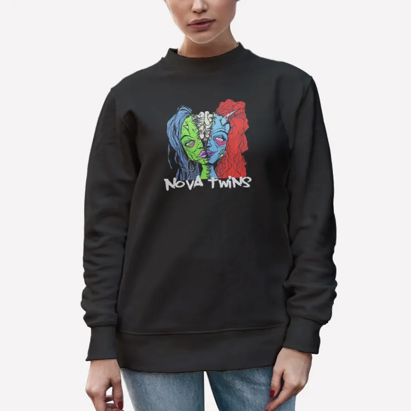 Unisex Sweatshirt Black Punk Rock Rap Nova Twins Shirt