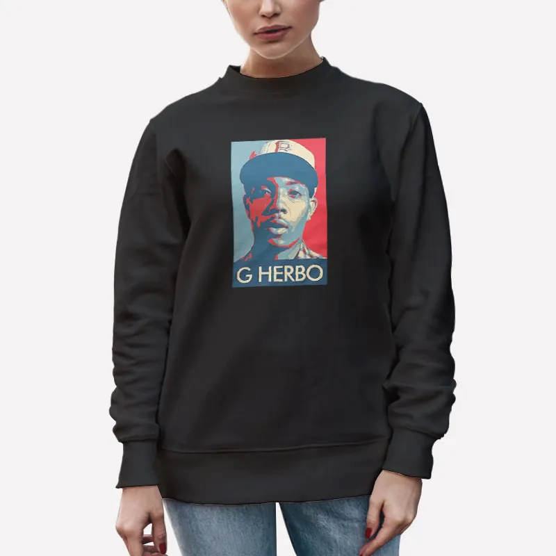 Unisex Sweatshirt Black Rapper Hip Hop G Herbo Merch Shirt