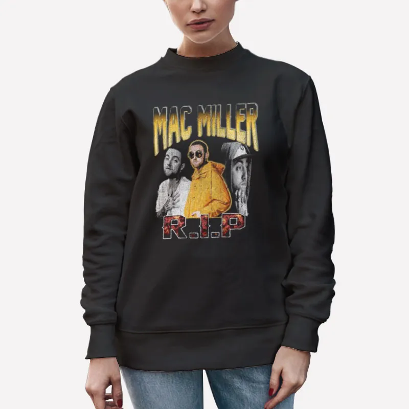 Unisex Sweatshirt Black Rest In Peace Mac Miller Shirt