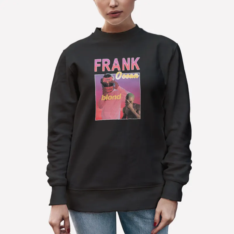 Unisex Sweatshirt Black Retro Blond Frank Ocean Helmet T Shirt