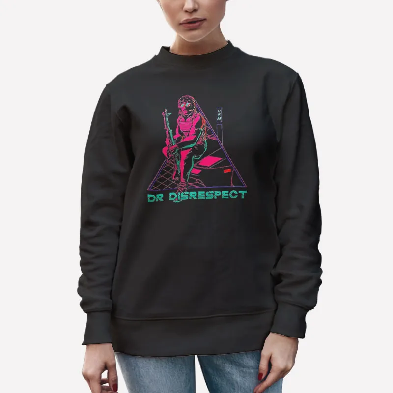 Unisex Sweatshirt Black Retro Dr Disrespect Merchandise Shirt