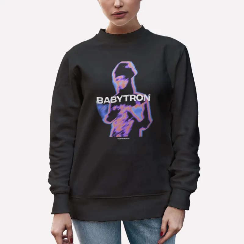 Unisex Sweatshirt Black Retro Vintage Babytron Merch Shirt