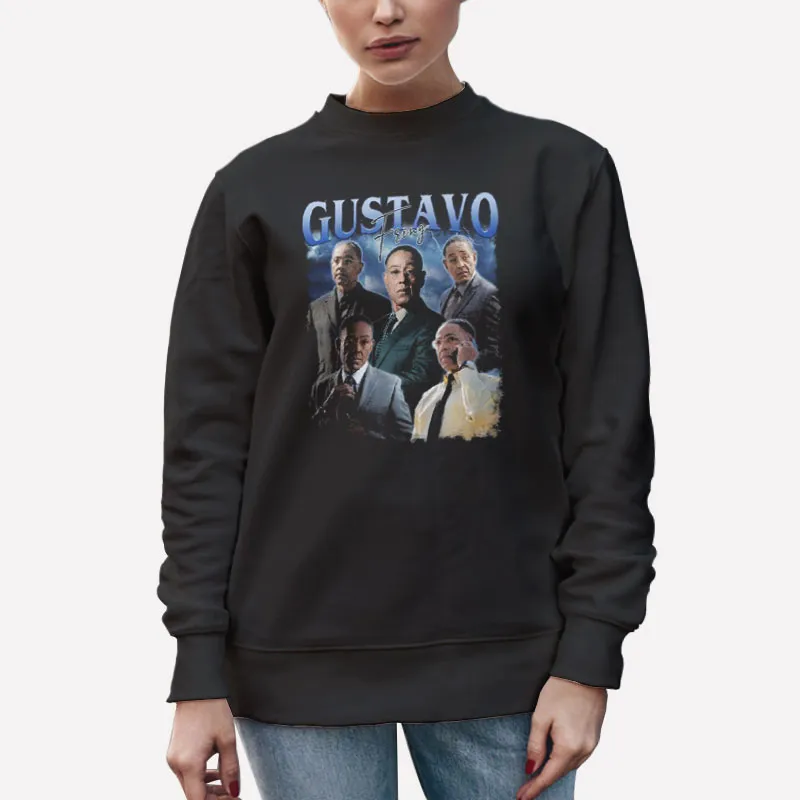Unisex Sweatshirt Black Retro Vintage Breaking Bad Gus Fring Shirt