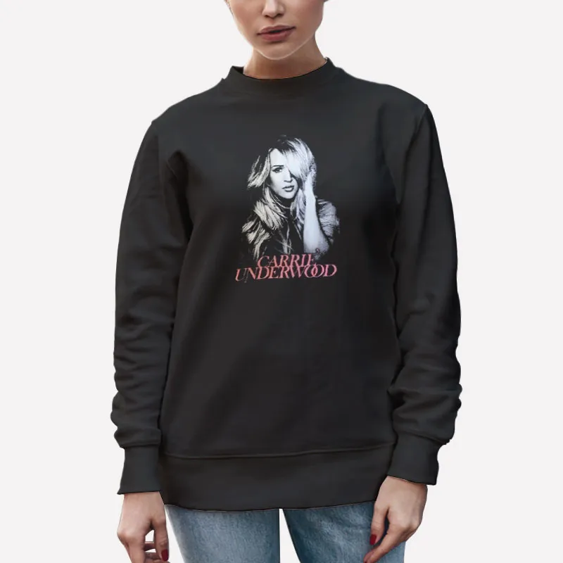 Unisex Sweatshirt Black Retro Vintage Carrie Underwood Merchandise Shirt