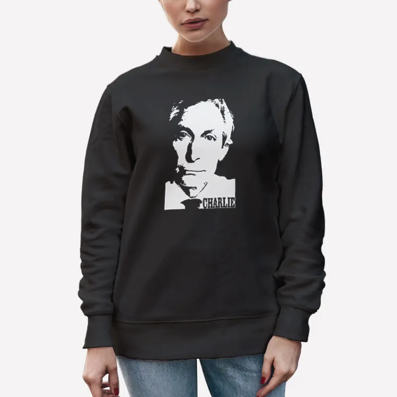 Unisex Sweatshirt Black Retro Vintage Charlie Watts T Shirt