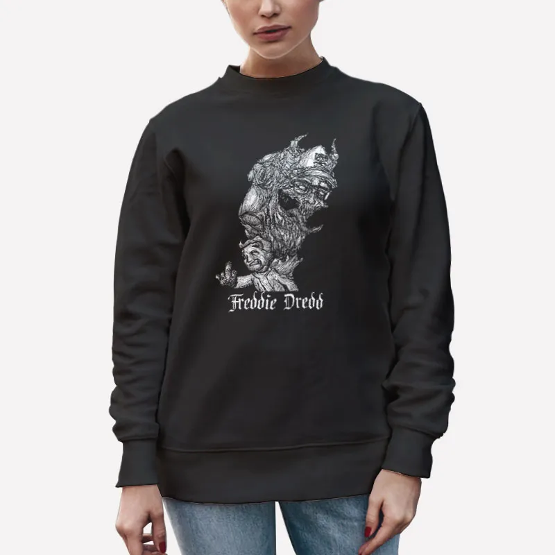 Unisex Sweatshirt Black Retro Vintage Freddie Dredd Merch Shirt