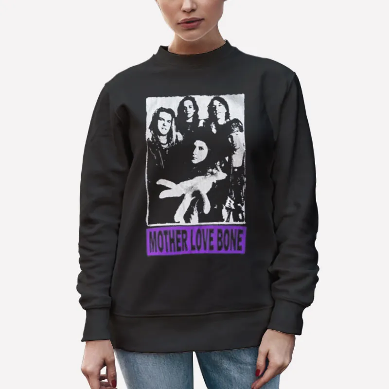 Unisex Sweatshirt Black Retro Vintage Mother Love Bone T Shirt