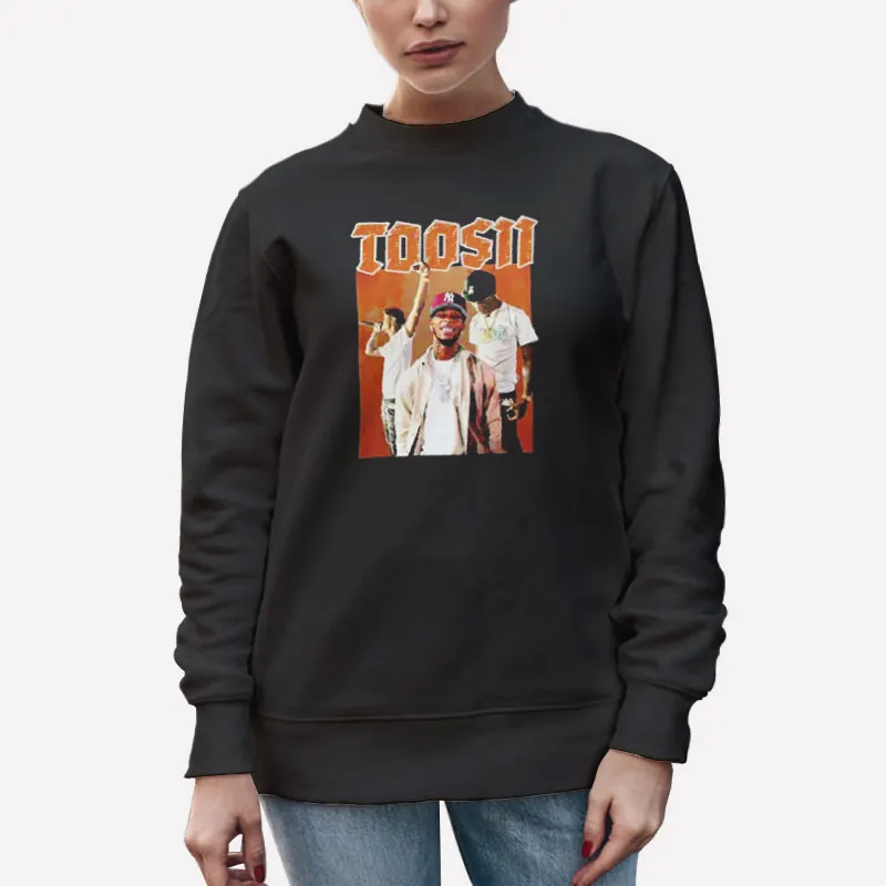 Unisex Sweatshirt Black Retro Vintage Rap Hip Hop Toosii Merch Shirt