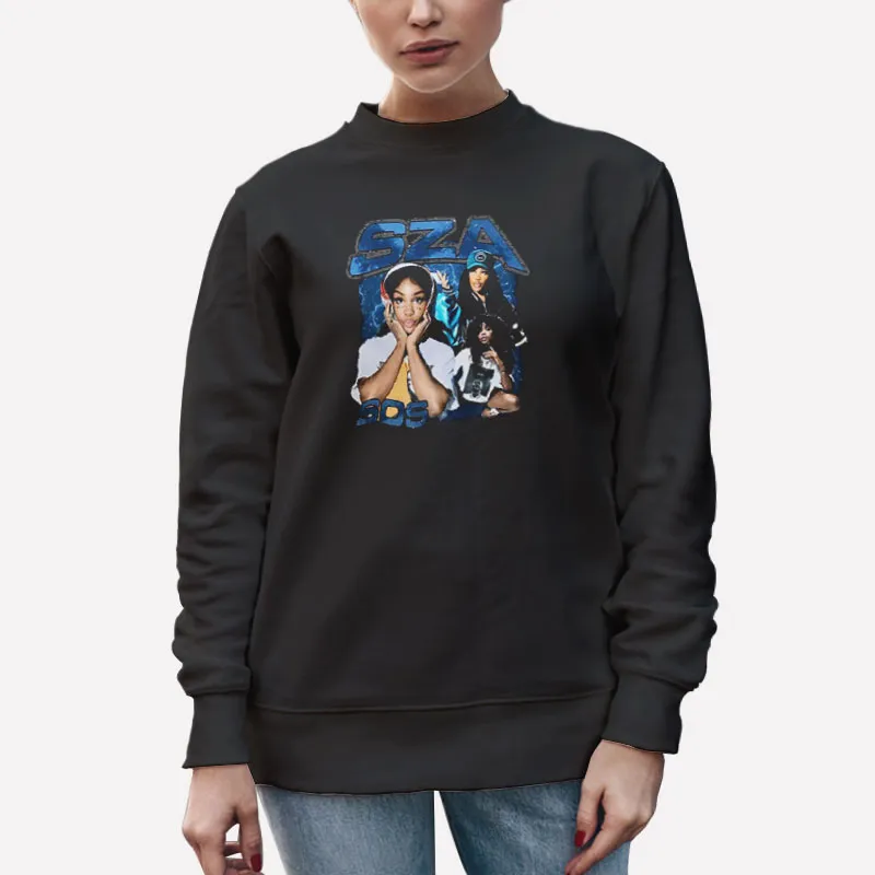 Unisex Sweatshirt Black Retro Vintage Sza Merch Sos Shirt