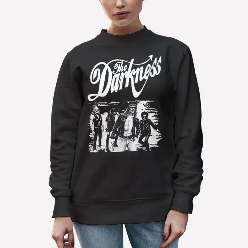 Unisex Sweatshirt Black Retro Vintage The Darkness T Shirt