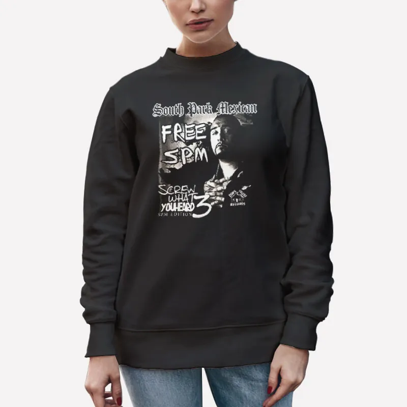 Unisex Sweatshirt Black South Park Mexican Free Spm Shirts