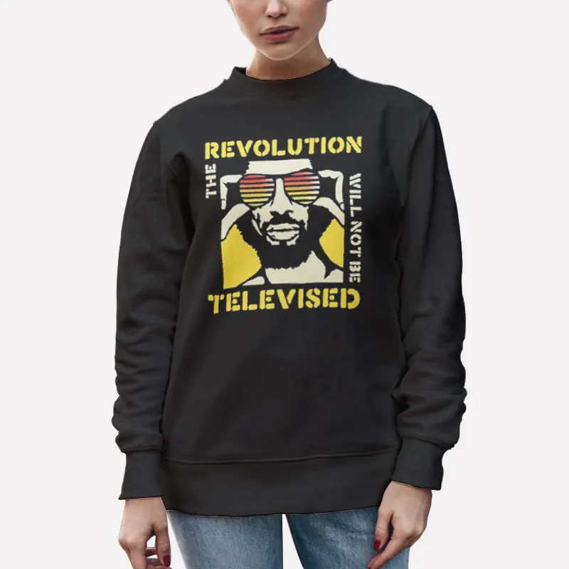 Unisex Sweatshirt Black The Revolution Will Not Be Televised Gil Scott Heron T Shirt