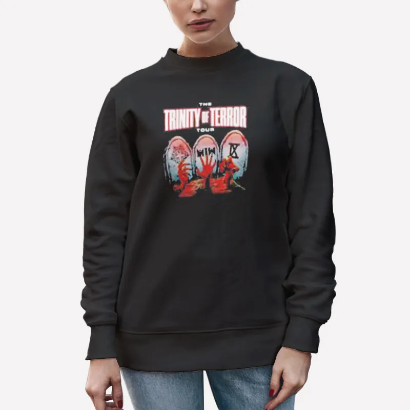 Unisex Sweatshirt Black The Trinity Of Terror Tour Shirt