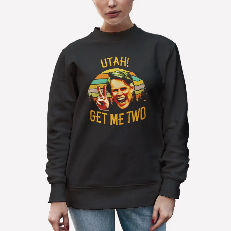 Unisex Sweatshirt Black Vintage Angelo Utah Get Me Two Shirt