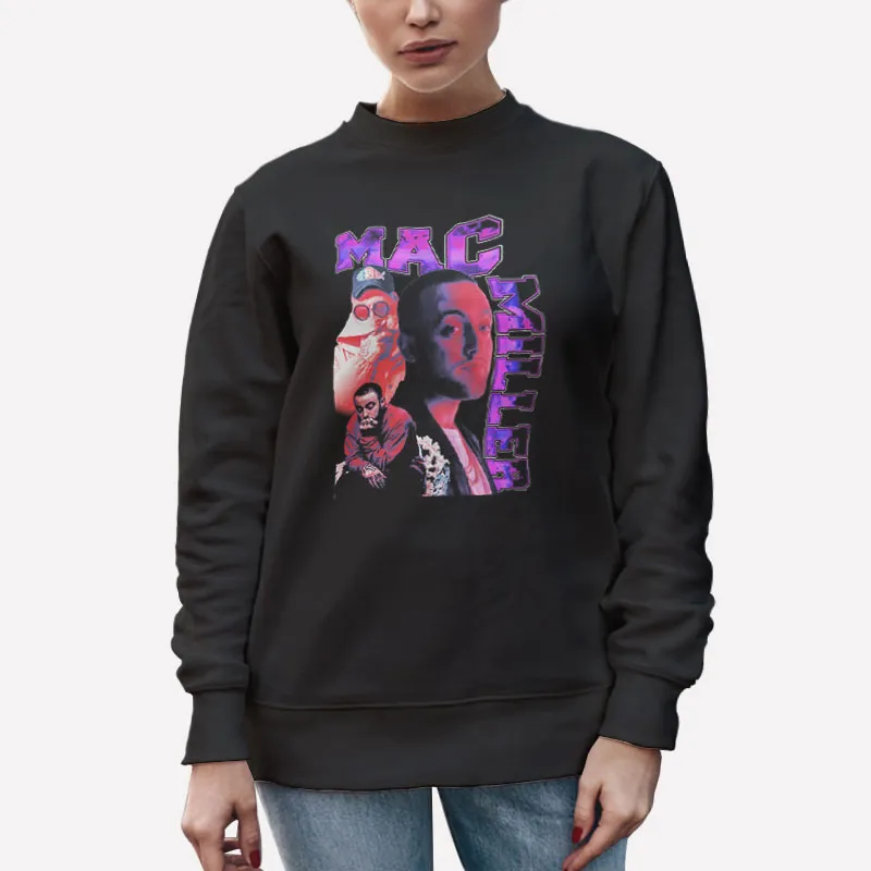 Unisex Sweatshirt Black Vintage Hip Hop Rap Mac Miller Shirt