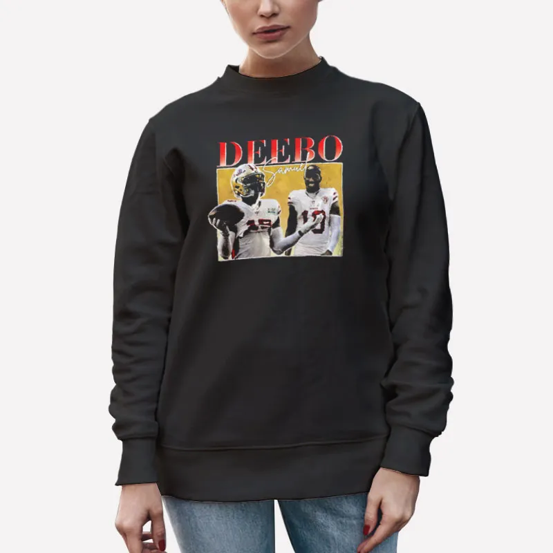 Unisex Sweatshirt Black Vintage Inspired Deebo Samuel T Shirt