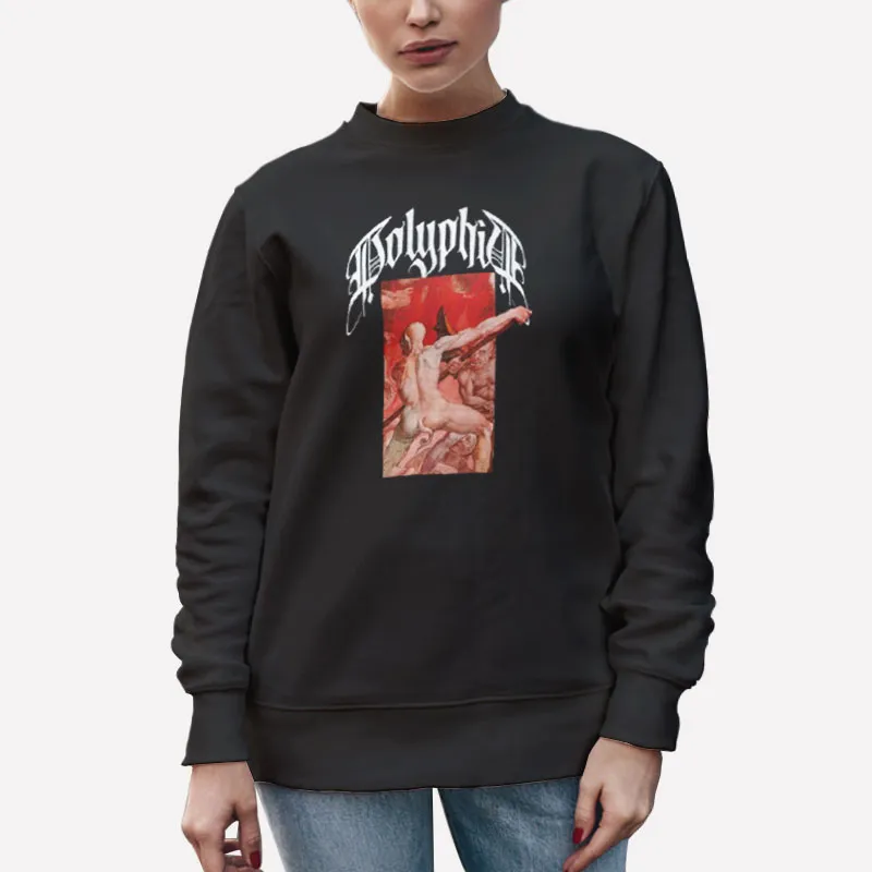 Unisex Sweatshirt Black Vintage Inspired Polyphia Merch Shirt
