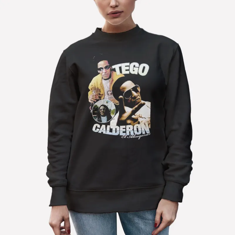 Unisex Sweatshirt Black Vintage Inspired Tego Calderon Shirt
