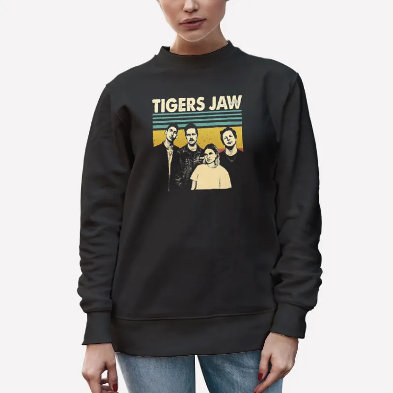 Unisex Sweatshirt Black Vintage Inspired Tigers Jaw Merch Shirt