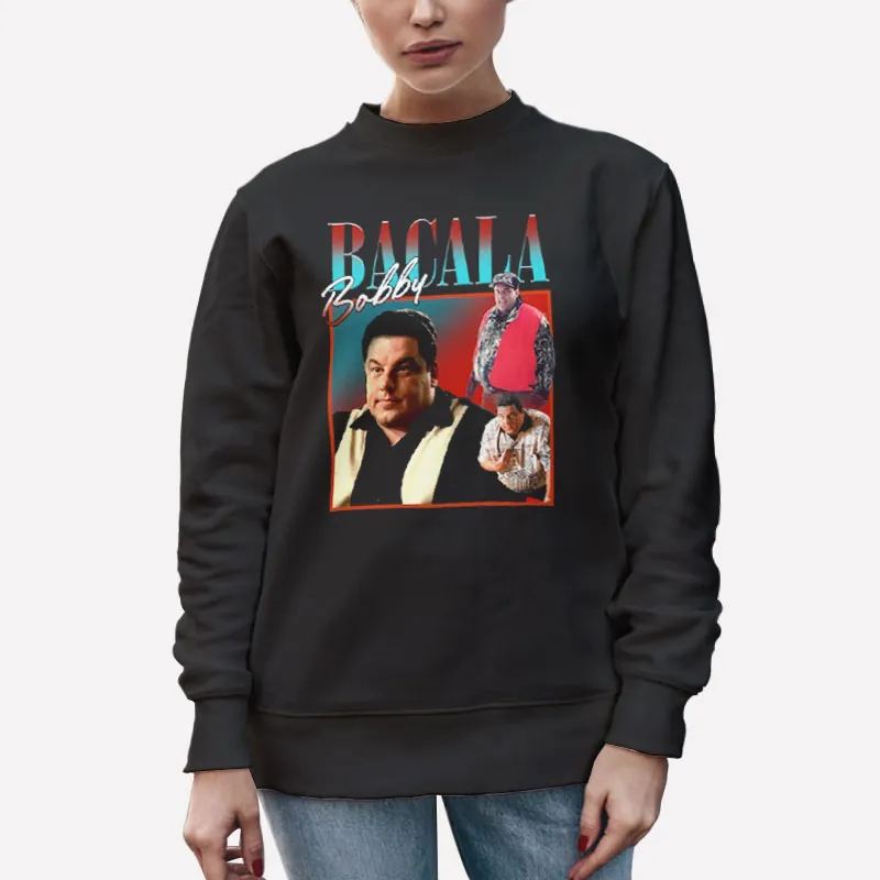 Unisex Sweatshirt Black Vintage The Sopranos Bobby Bacala Shirt