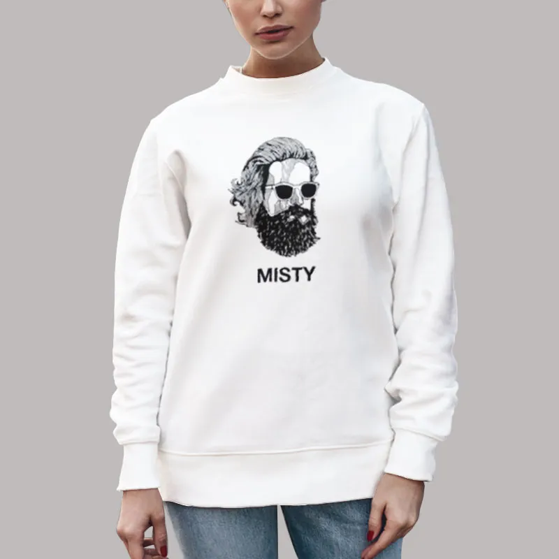 Unisex Sweatshirt White Funny Father John Misty Face Shirt