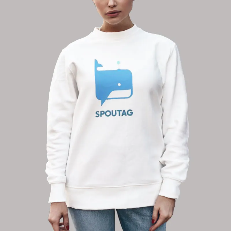 Unisex Sweatshirt White Official Christopher Bouzy Spoutag Shirt