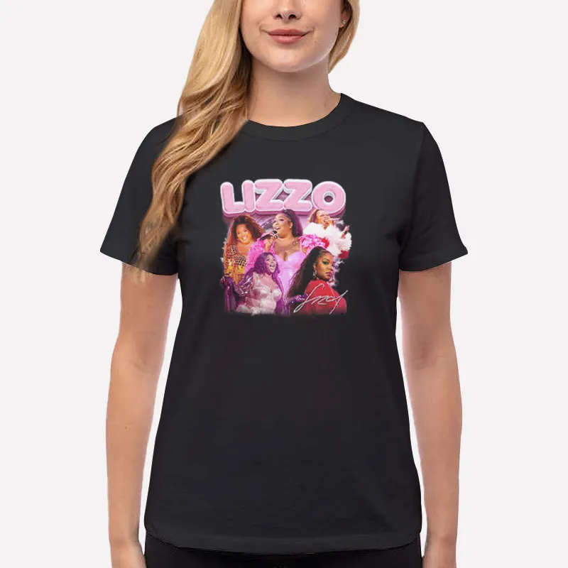 Women T Shirt Black 90s Vintage Lizzo Merchandise Shirt