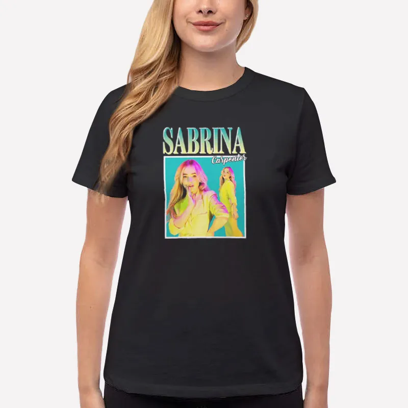 Women T Shirt Black 90s Vintage Sabrina Carpenter Merch Shirt