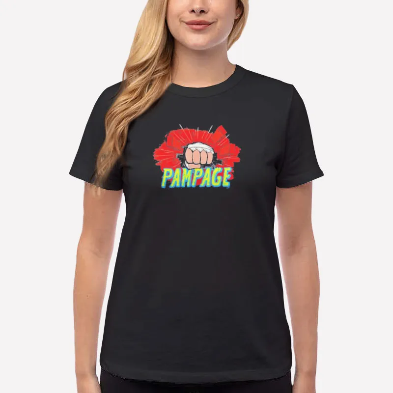 Women T Shirt Black Archer Rampage Pampage Shirt