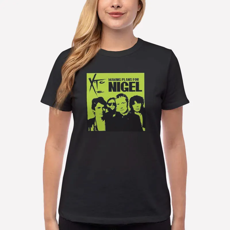 Women T Shirt Black Making Plans For Nigel Xtc T Shirt