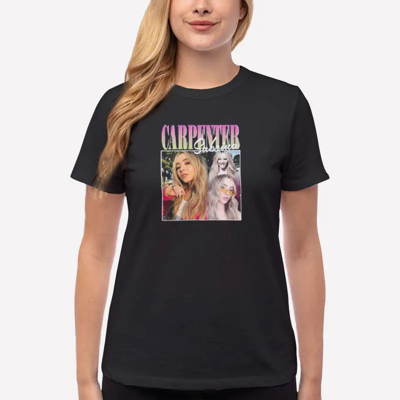 Women T Shirt Black Retro Vintage Sabrina Carpenter Merch Shirt