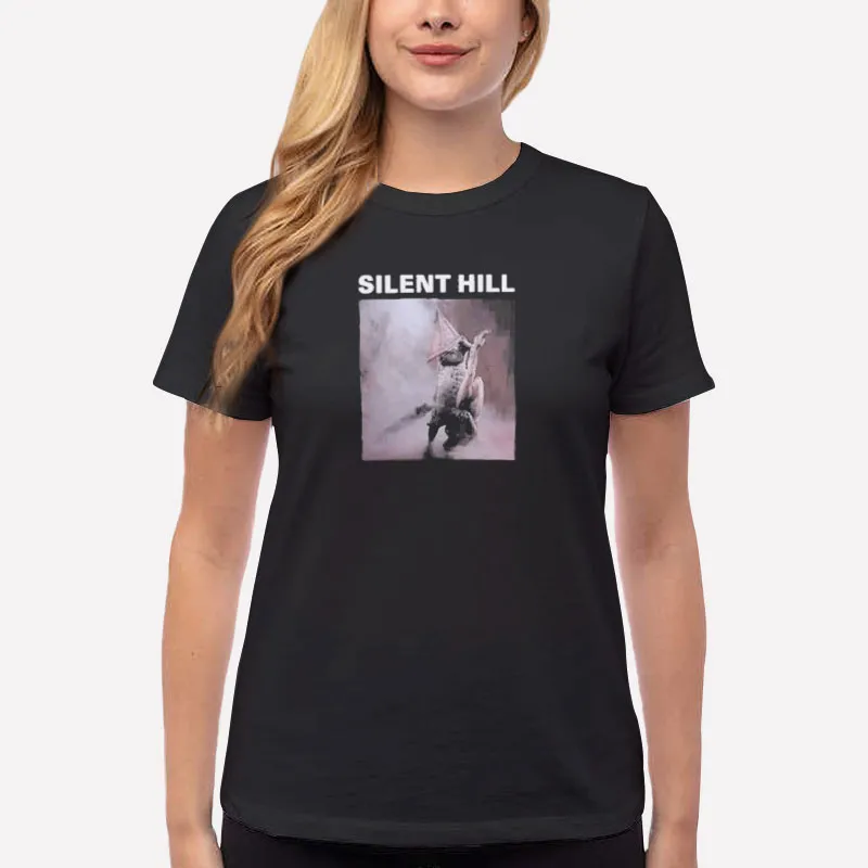 Women T Shirt Black Silent Hill Merch Konami Shirt