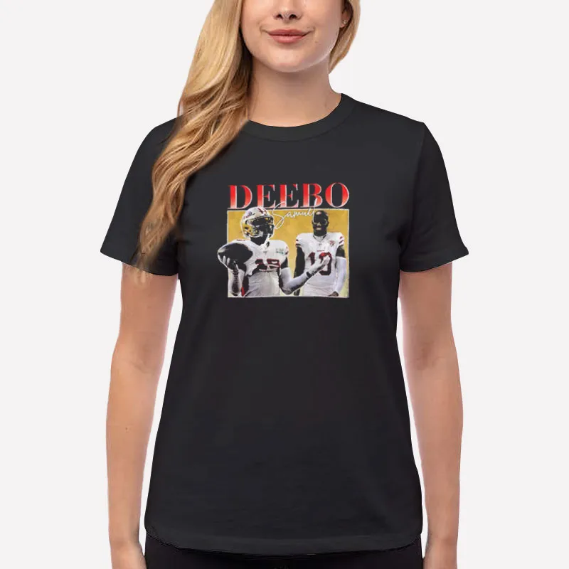 Women T Shirt Black Vintage Inspired Deebo Samuel T Shirt