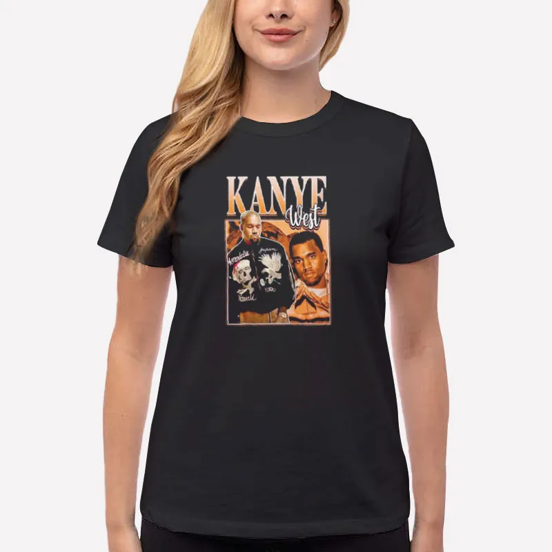 Women T Shirt Black Vintage Inspired Kanye West Shirt