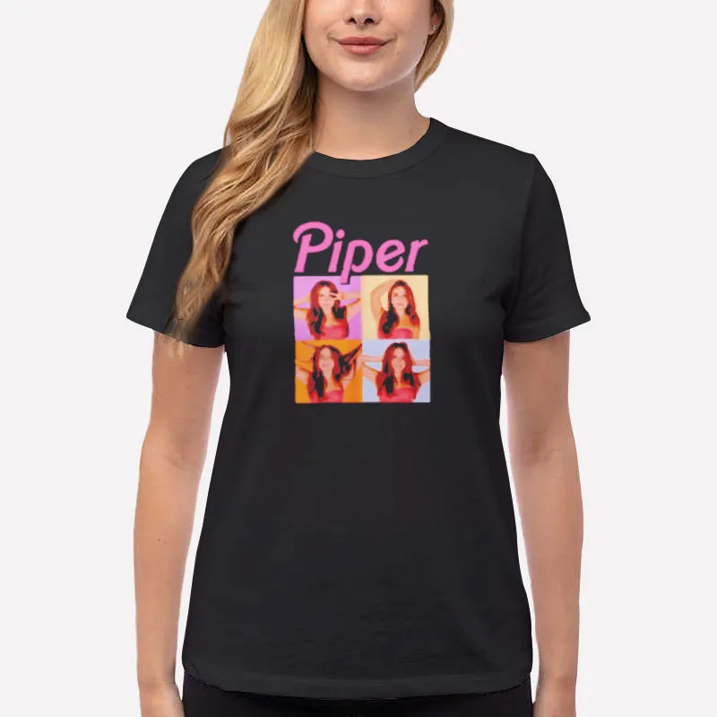 Women T Shirt Black Vintage Inspired Piper Rockelle Merch Shirt