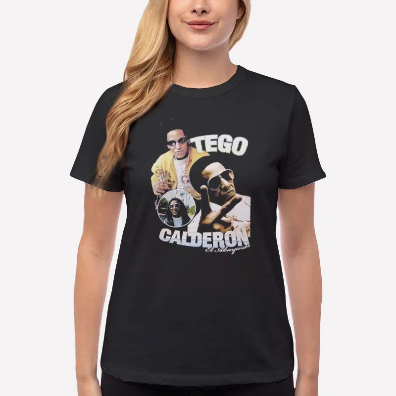 Women T Shirt Black Vintage Inspired Tego Calderon Shirt