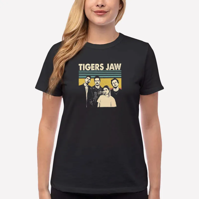Women T Shirt Black Vintage Inspired Tigers Jaw Merch Shirt