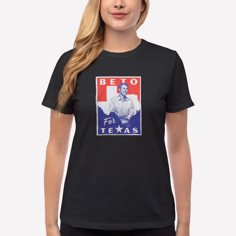 Women T Shirt Black Vintage O'rourke Beto For Texas Shirt