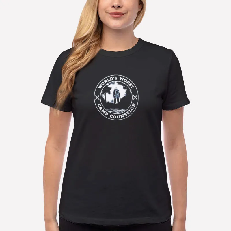 Women T Shirt Black World’s Worst Jason Camp Counselor Shirt