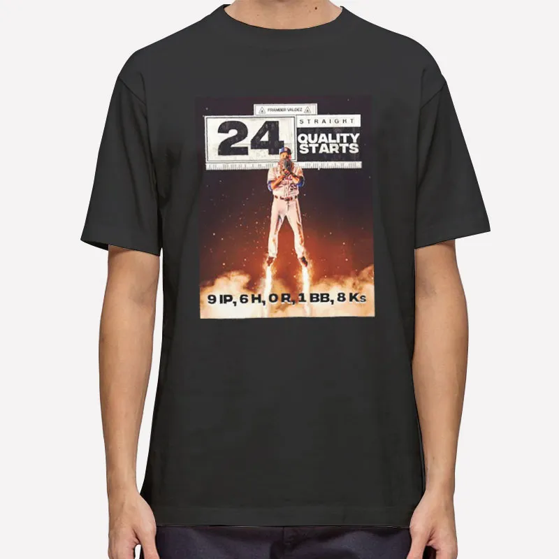 24 Straight Valdez Framber Quality Start Shirt