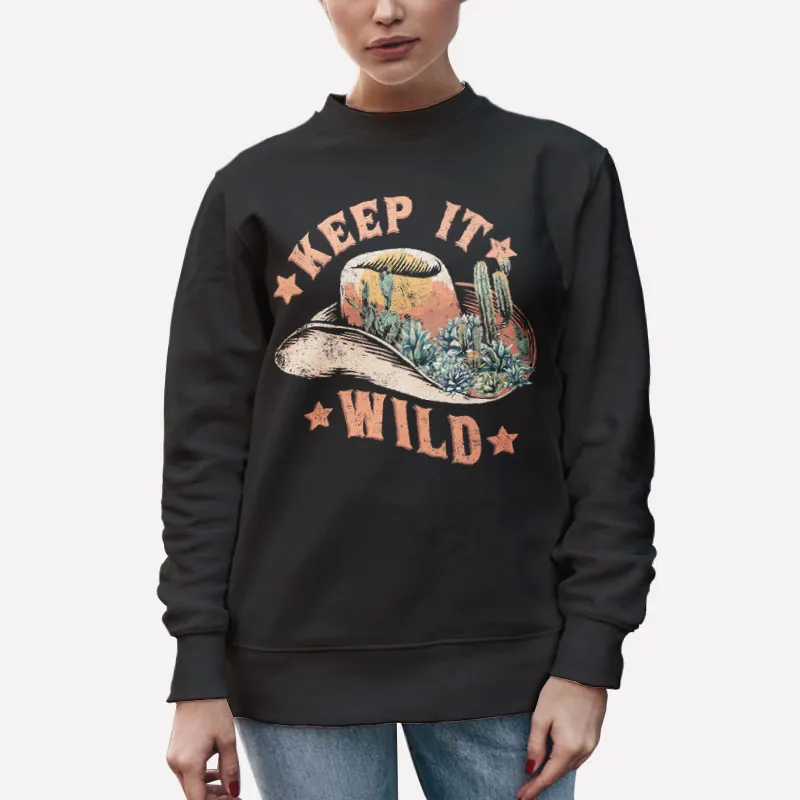 Boho Western Cowgirl Keep It Wild Sweatshirt