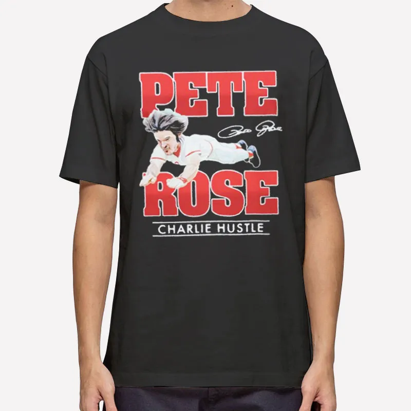 Charlie Hustle Signature Pete Rose Shirt