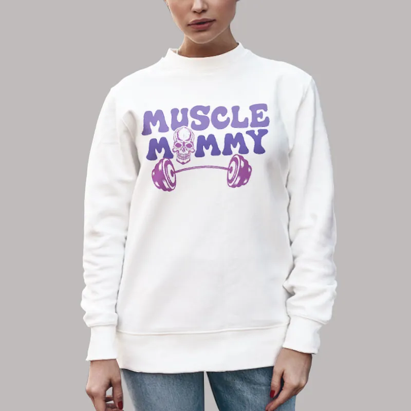Funny Weightlifting Muscle Mommy Sweatshirt